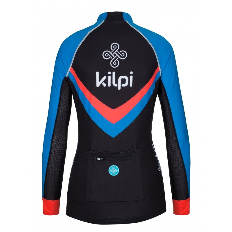 Kilpi Rapita Damen Trikot schwarz-rot-blau - langarm Ausverkauf