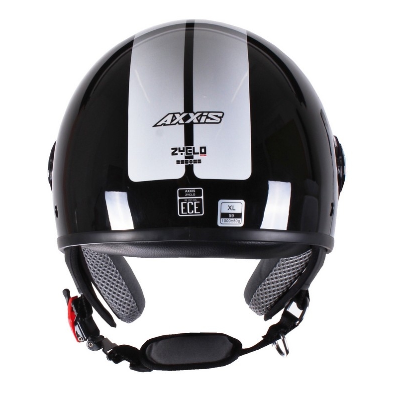Open Motorradhelm Axxis Zyclo Bitone schwarz und weiß Ausverkauf