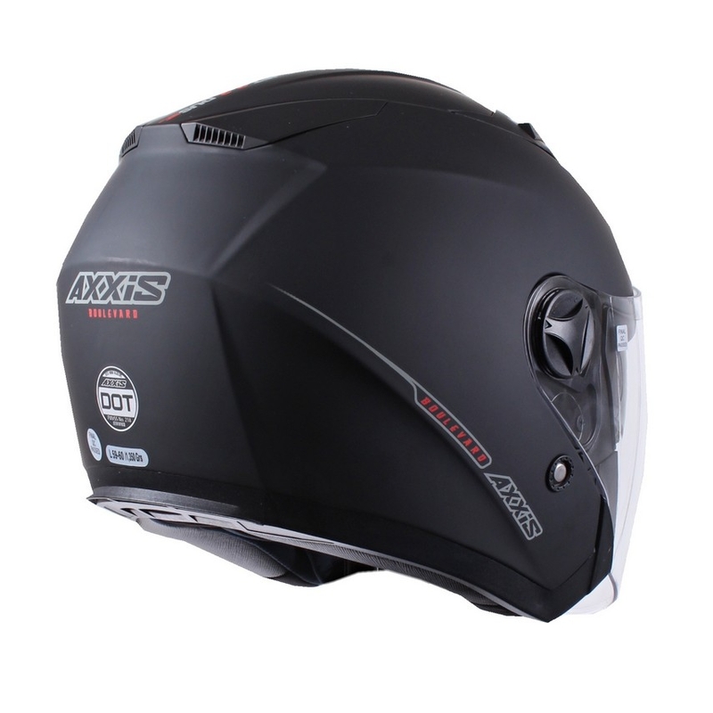 Offener Motorradhelm Axxis Boulevard Schwarz Matt Ausverkauf