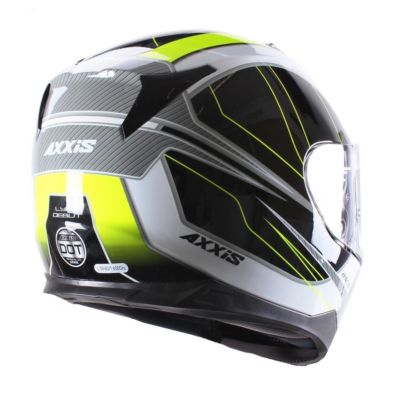 Motorradhelm Axxis Debut schwarz-fluo gelb