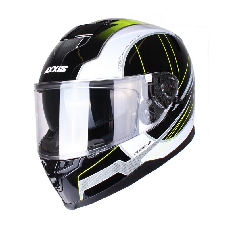 Motorradhelm Axxis Debut schwarz-fluo gelb