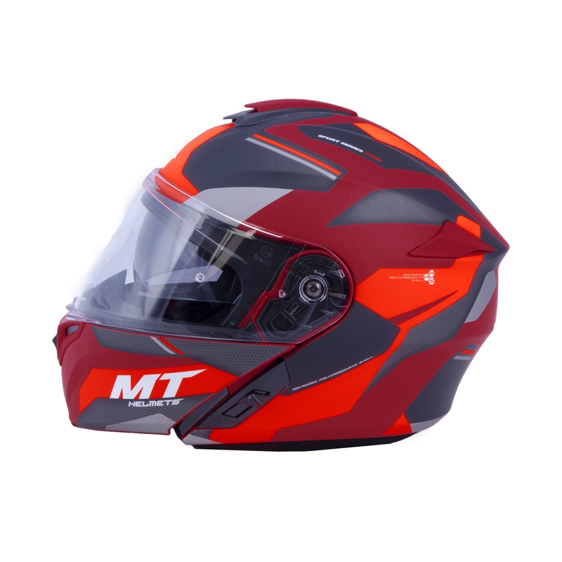 MT Storm ST-ONE Motorradhelm rot-schwarz