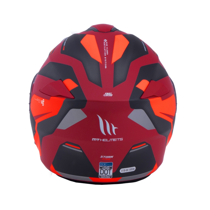 MT Storm ST-ONE Motorradhelm rot-schwarz
