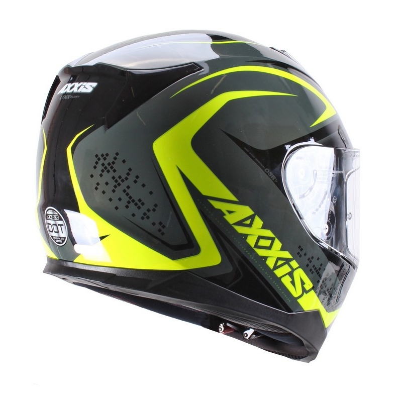 Motorradhelm Axxis Alert grau-fluo gelb Ausverkauf