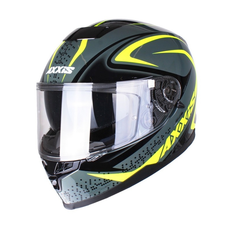 Motorradhelm Axxis Alert grau-fluo gelb Ausverkauf