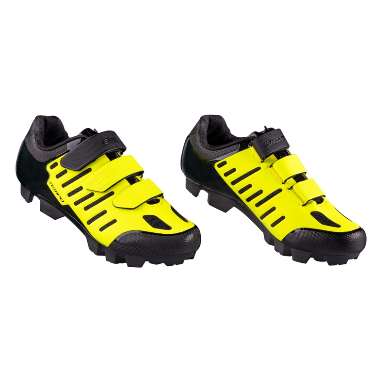 Laufsohlen FORCE MTB TEMPO, fluoschwarz Ausverkauf