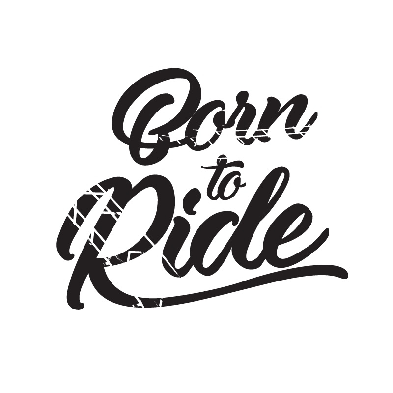 Born to Ride-Aufkleber