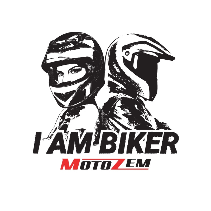 MotoZem I Am Biker Aufkleber