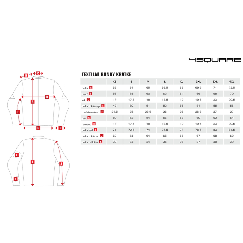 Motorradjacke 4SQUARE Roadster schwarz-grau