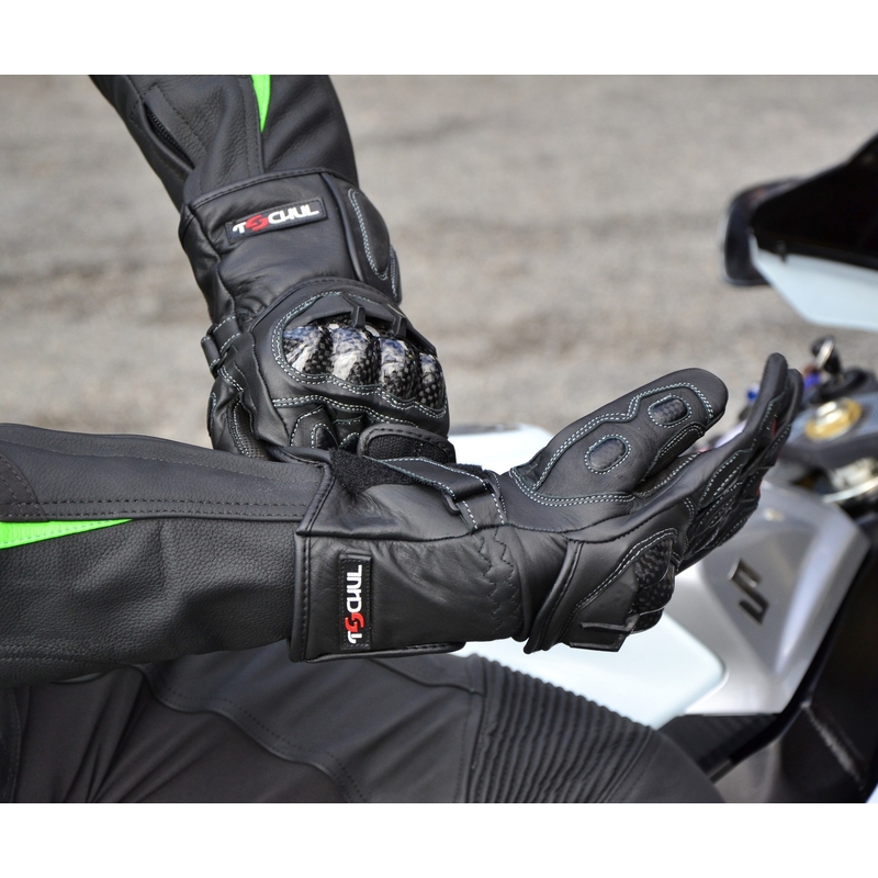 Motorradhandschuhe Tschul 230 schwarz - Qualität II