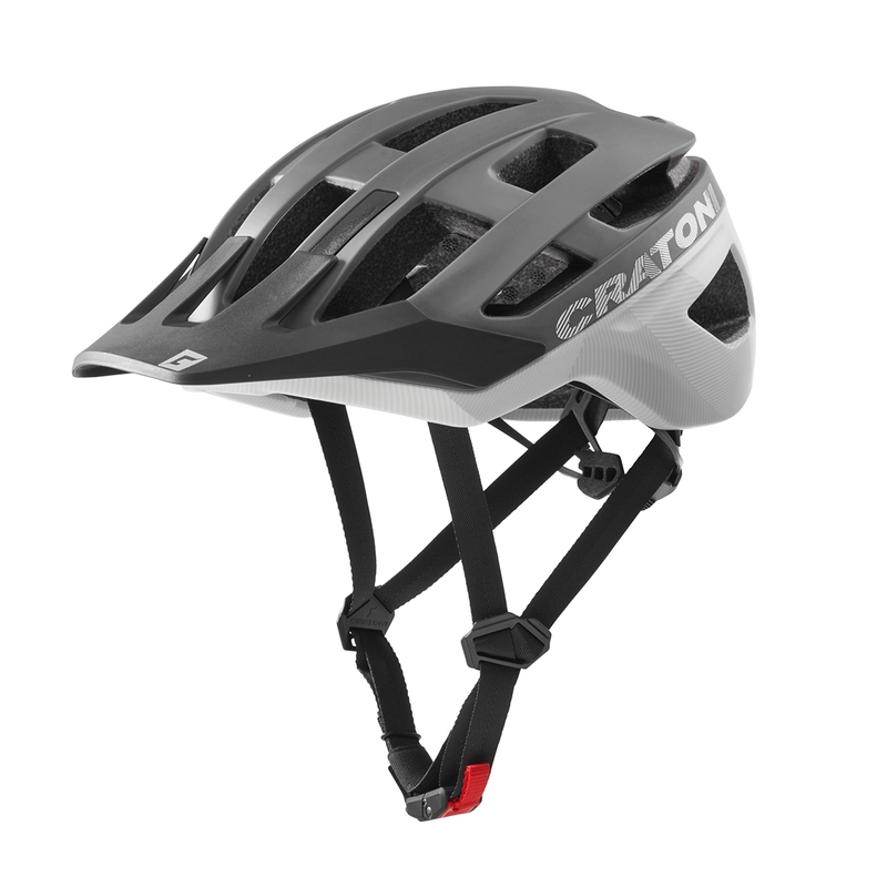 Fahrradhelm CRATONI AllRace grau und weiß matt