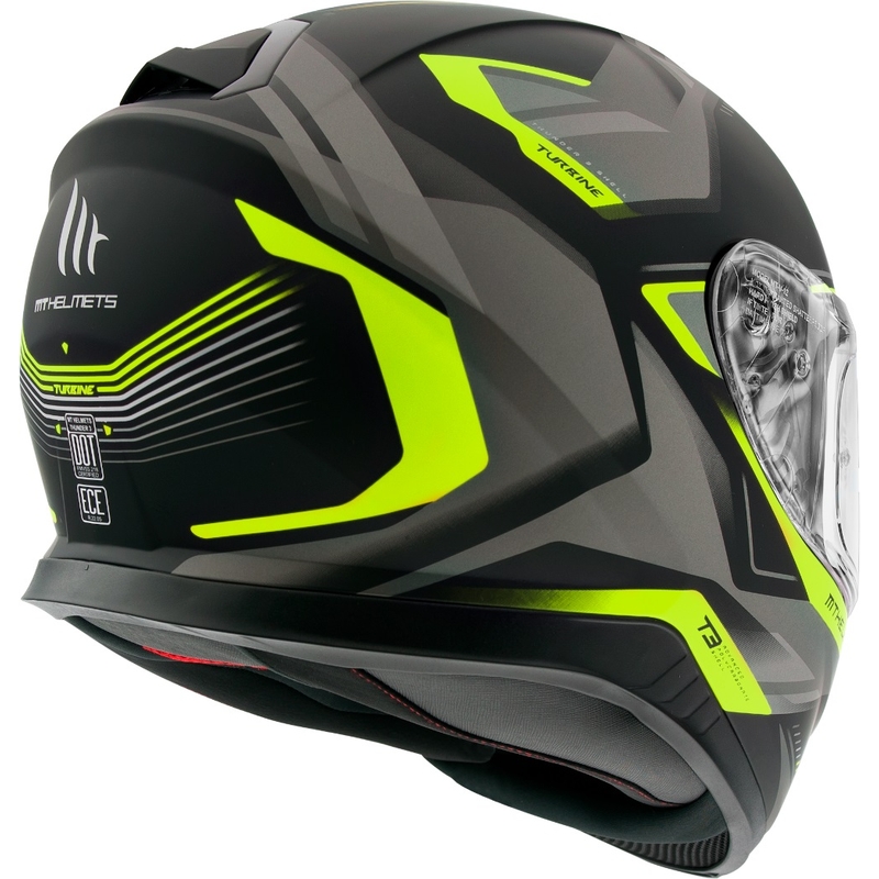 MT Thunder 3 SV Turbine Integralhelm schwarz-grau-fluo gelb - Klasse II