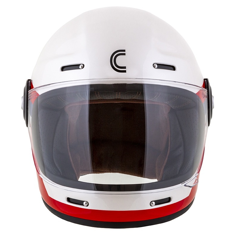 Cassida Fibre OPG Integral Motorradhelm weiß-blau-rot