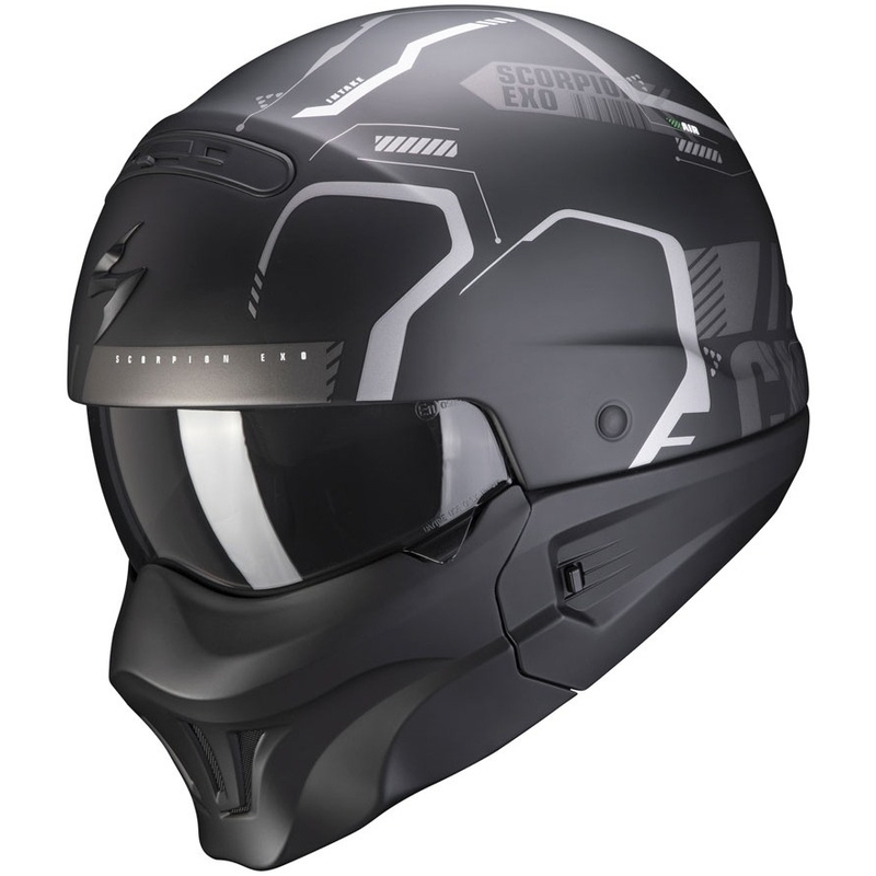 Helm Scorpion EXO-COMBAT EVO Ram schwarz-silber matt