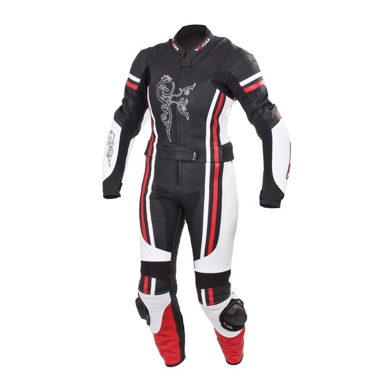 Damen Jacke Tschul 554 schwarz-rot-weiß Ausverkauf