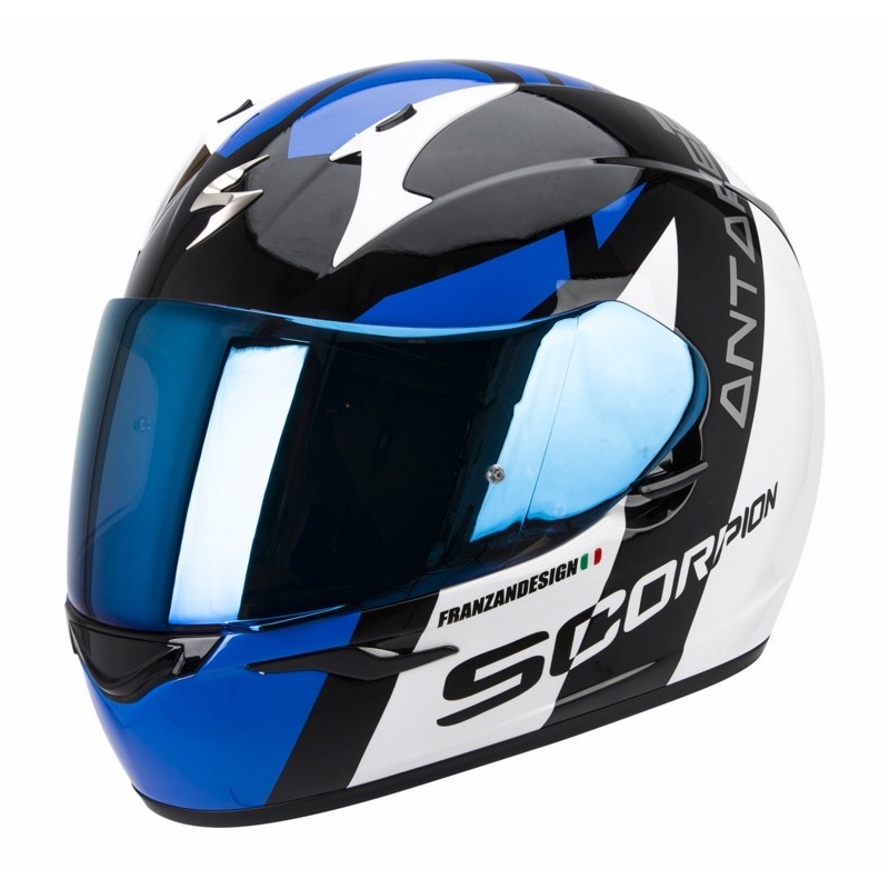 Motorradhelm Scorpion EXO-410 Air Antares schwarz-blau