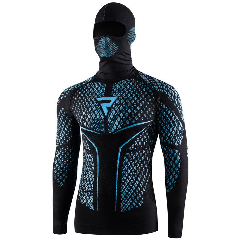 Rebelhorn Therm II 2in1 schwarz-blaues Thermoshirt Ausverkauf