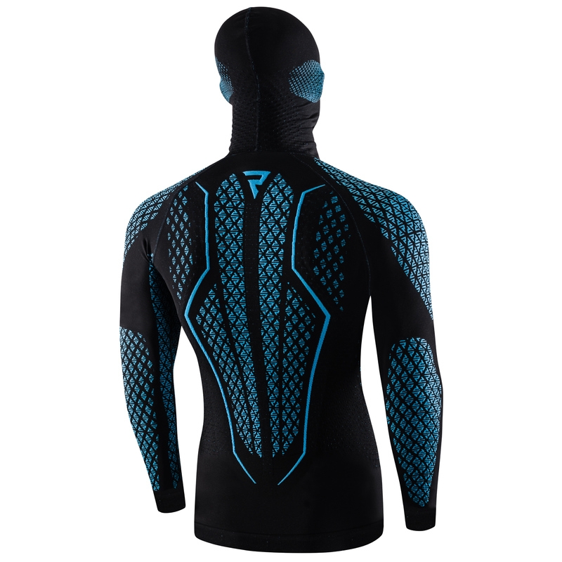 Rebelhorn Therm II 2in1 schwarz-blaues Thermoshirt Ausverkauf