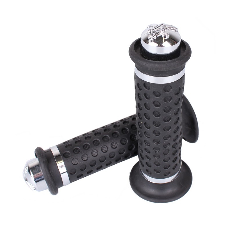 Lenkergriffe R-TECH schwarz-silber