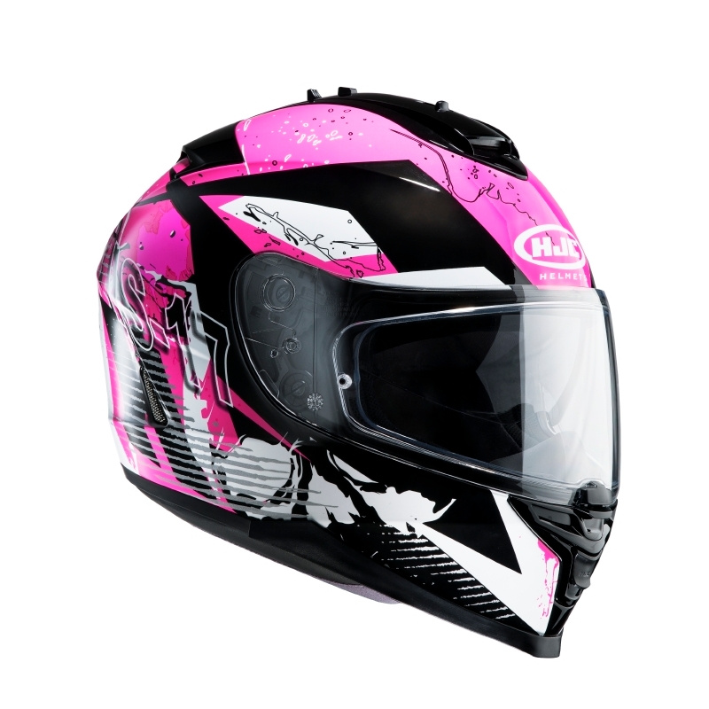 Integral Motorradhelm HJC IS-17 Pink Rocket MC8 Ausverkauf