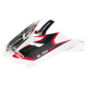 Helmvisier für LS2 PEAK MX456 Kompass weiß-rot