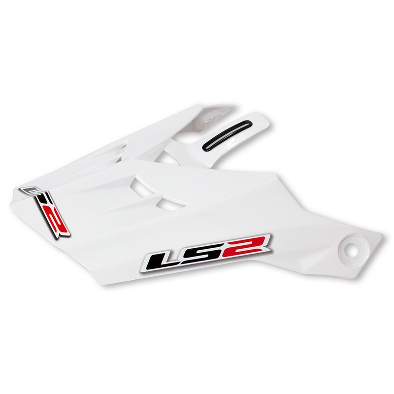 Helmvisier für LS2 PEAK MX456 Kompass weiß glänzend