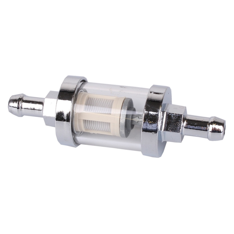 Kraftstofffilter R-TECH chrom 6 mm