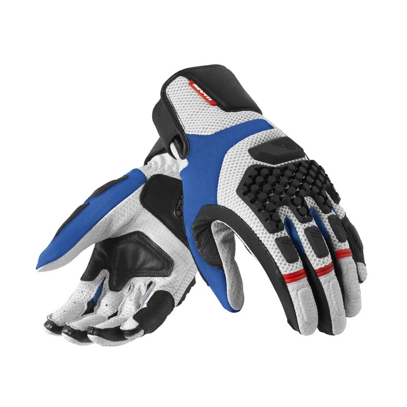 Revit Sand Pro Motorradhandschuhe Silber und Blau Ausverkauf