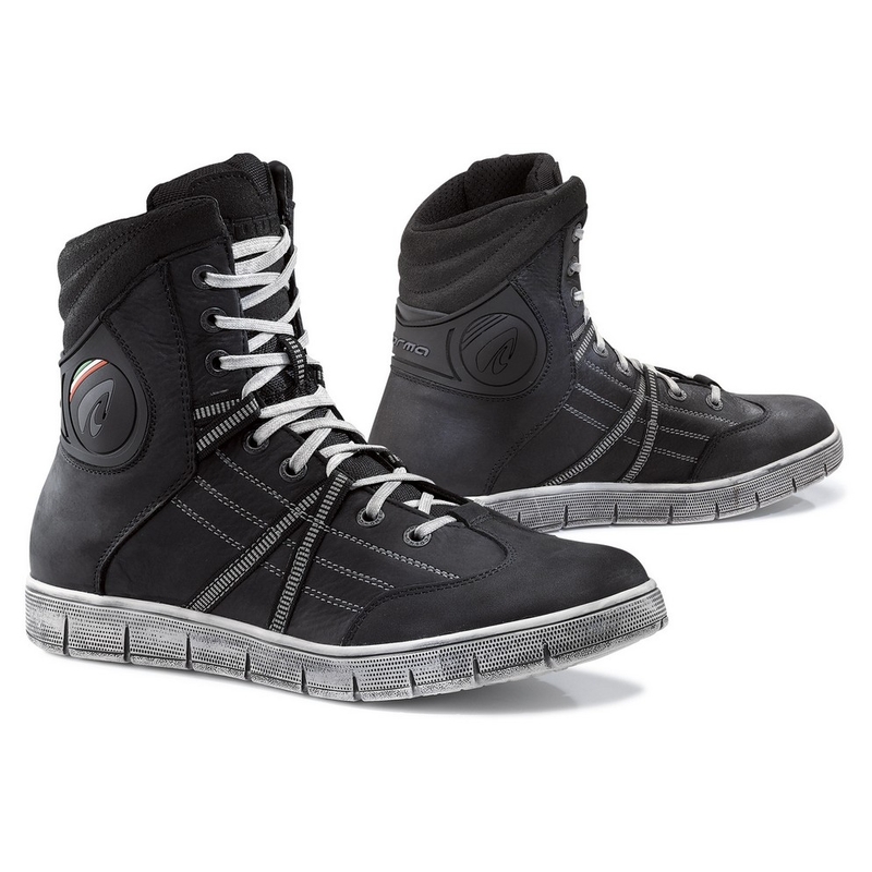 Forma Cooper Schwarz/Weiß Motorradstiefel Ausverkauf