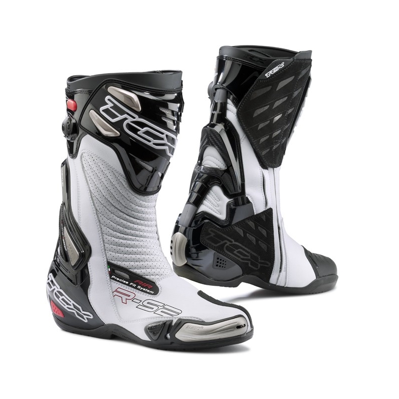 Motorradstiefel TCX R-S2 EVO weiß-schwarz Ausverkauf