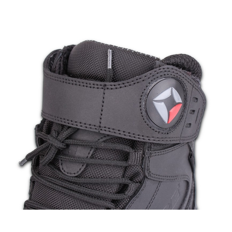 Kore Klettverschluss-Motorradstiefel Schwarz