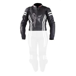 Damen Jacke Tschul 554 schwarz und weiß Ausverkauf