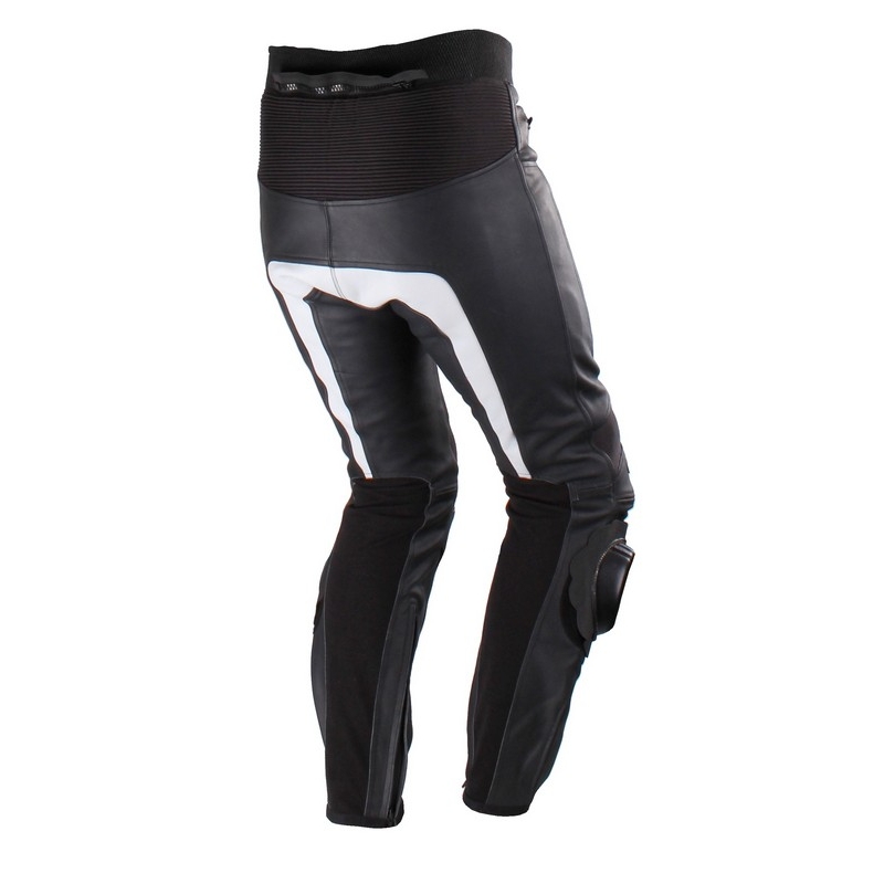 Tschul M-60 schwarz-weiß Motorradhose Ausverkauf