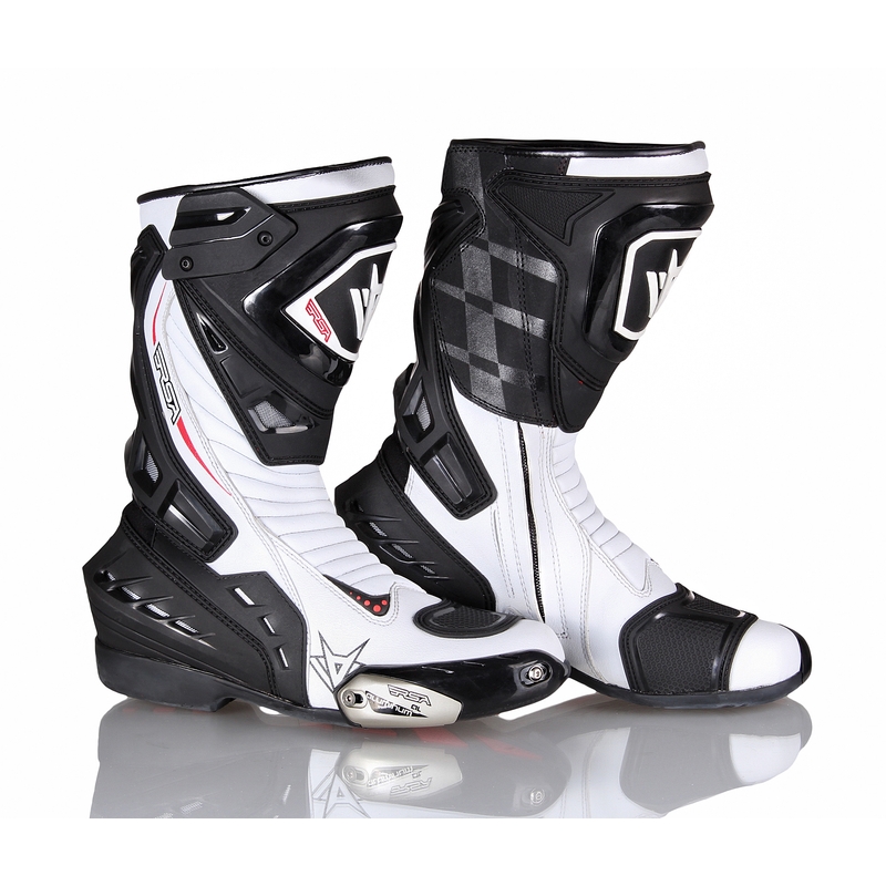 Motorradstiefel RSA GP-01 schwarz und weiß