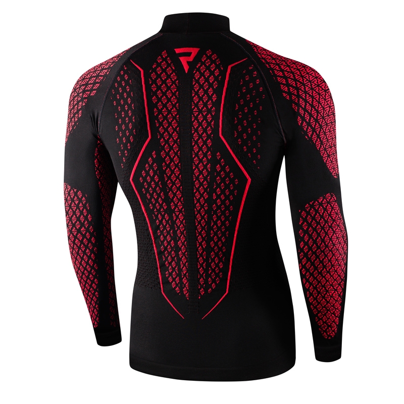 Rebelhorn Therm II schwarz-rotes Thermoshirt