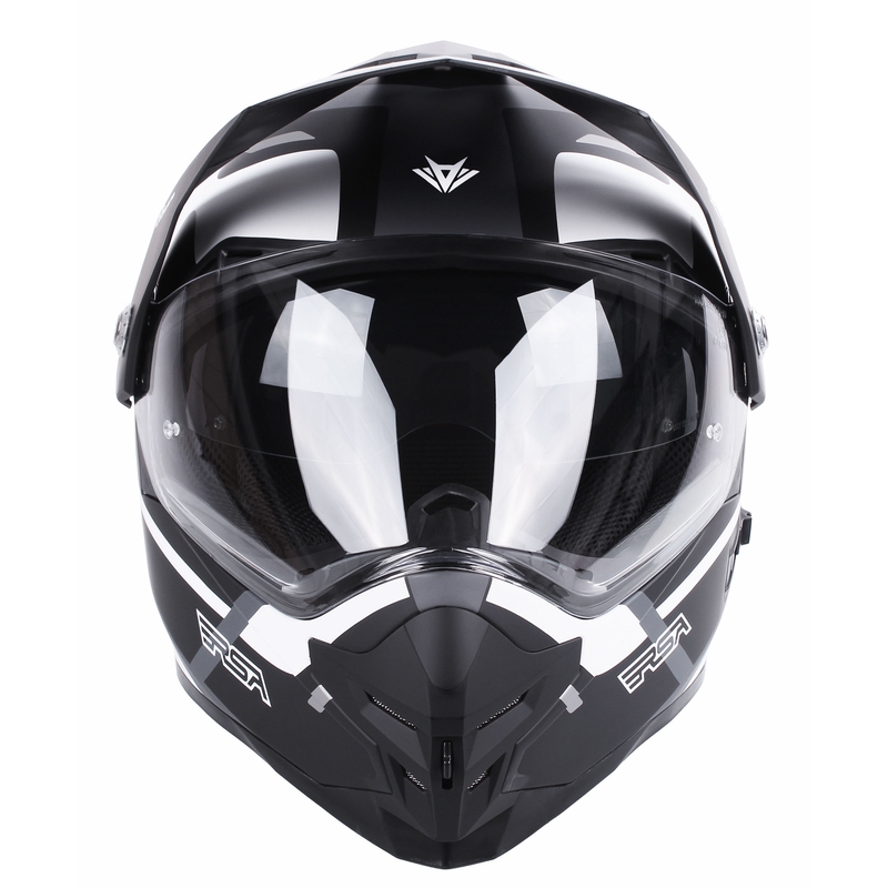 Endurohelm RSA MX-01 EVO schwarz-weiß-grau Ausverkauf