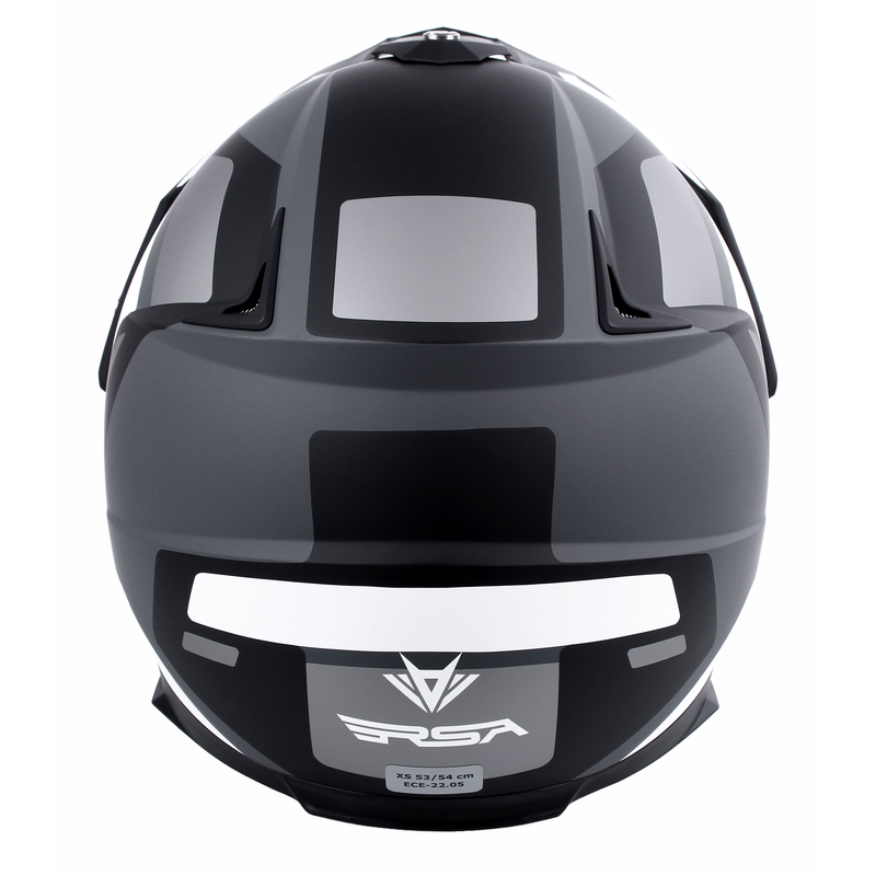 Endurohelm RSA MX-01 EVO schwarz-weiß-grau Ausverkauf
