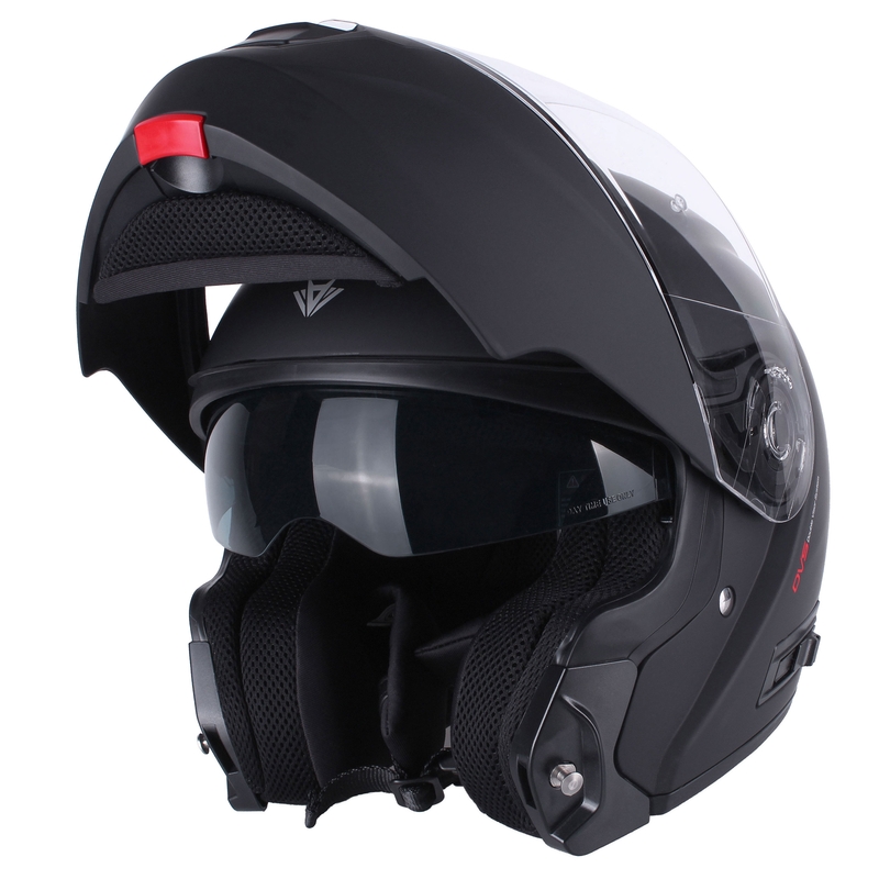 RSA Rival Klapphelm für Motorräder, mattschwarz