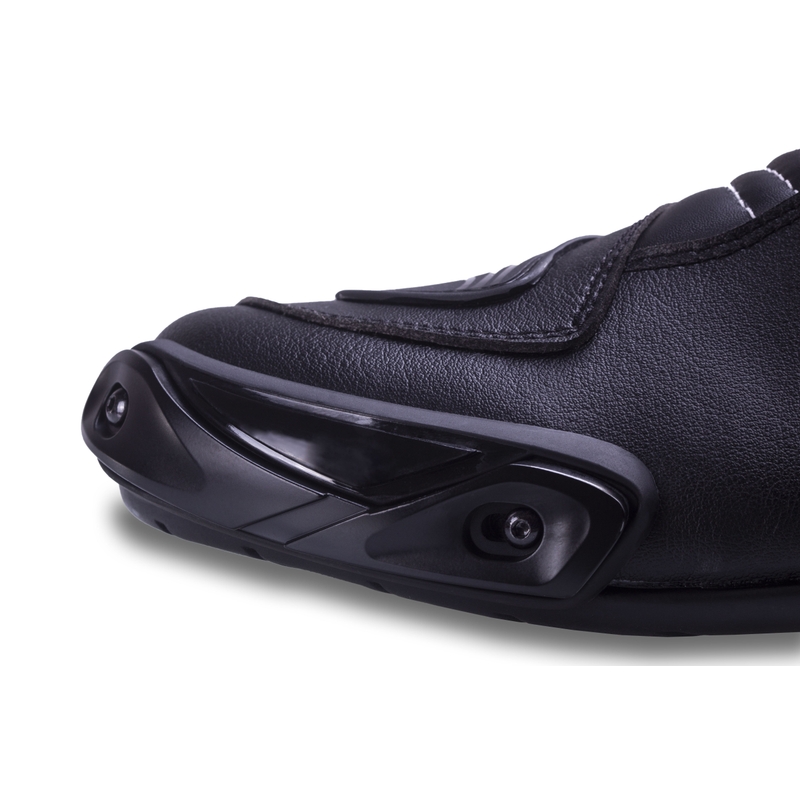 Street Racer Grid Motorradstiefel in Schwarz und Weiß