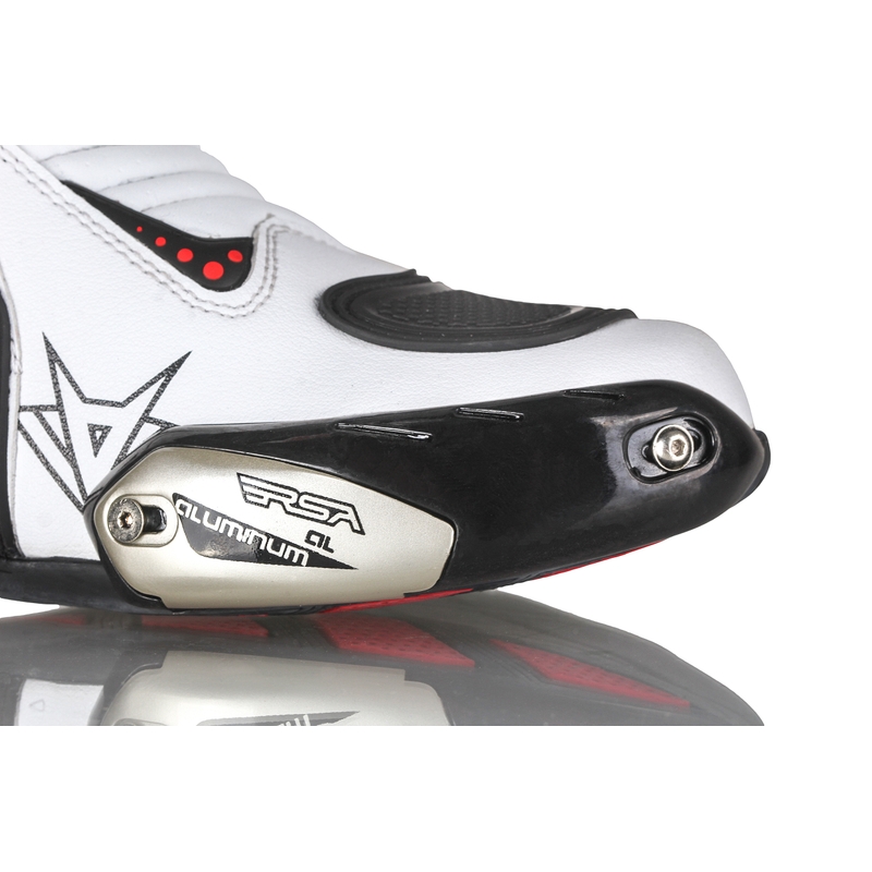 Motorradstiefel RSA GP-01 schwarz und weiß