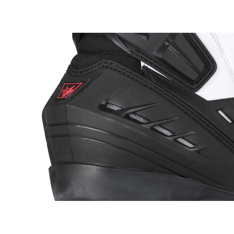 Motorradstiefel RSA GP-01 schwarz und weiß