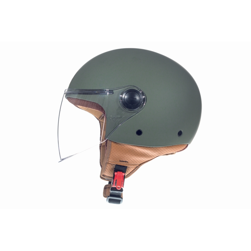 Motorradhelm offen MT Street grün matt - II. Qualität