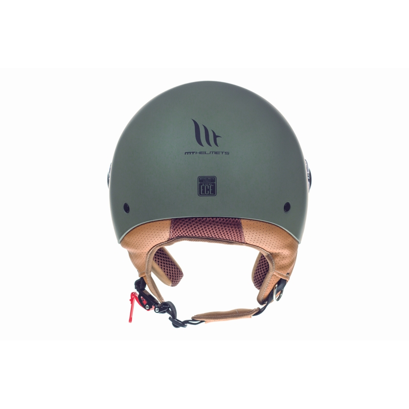 Motorradhelm offen MT Street grün matt - II. Qualität