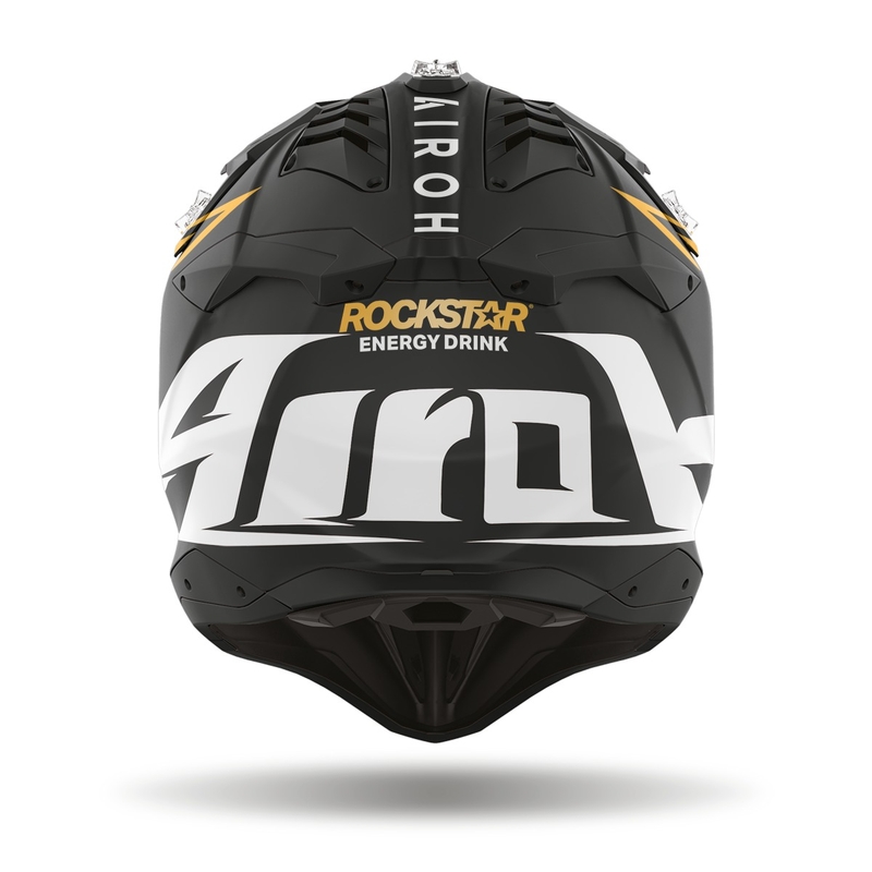 Motocross Helm Airoh Aviator 3.0 Rockstar 2022 schwarz matt Ausverkauf