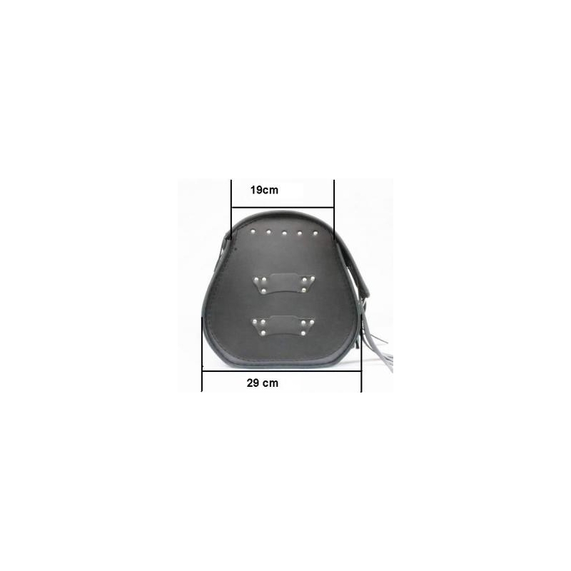 Chopper RSA-9C Motorradkoffer aus Leder - Länge 48