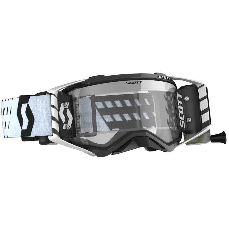 Motocross-Schutzbrille SCOTT Prospect WFS schwarz und weiß Ausverkauf