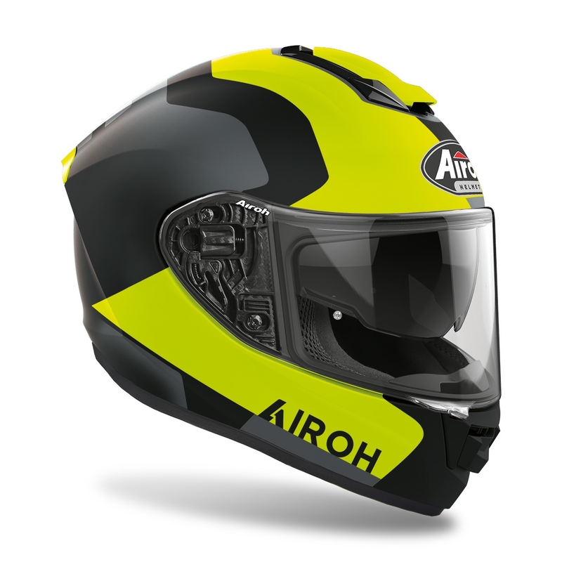 Integral Motorradhelm Airoh ST.501 Dock 2022 fluo gelb matt Ausverkauf