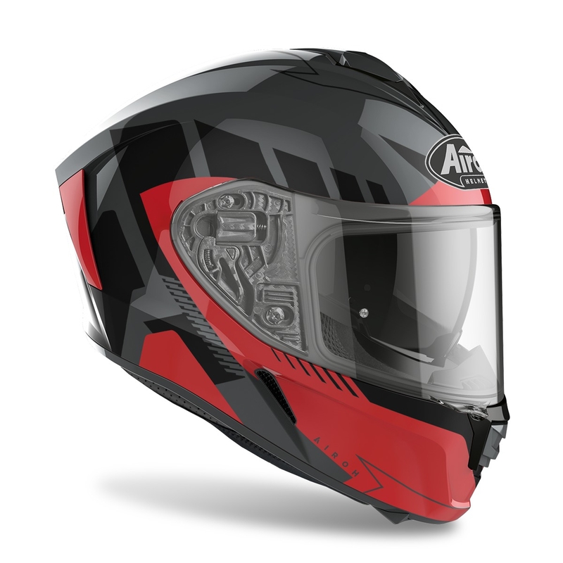 Airoh Spark Rise 2022 Integral Motorradhelm rot glänzend