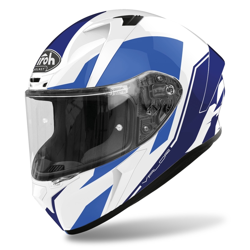 Integral Motorradhelm Airoh Valor Wings 2022 blau glänzend Ausverkauf