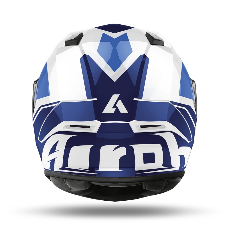 Integral Motorradhelm Airoh Valor Wings 2022 blau glänzend Ausverkauf